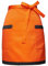 Taillenschürze mit 2 Taschen für Frauen Männer, Kellner Schürze Vorbinder, Kurze Halbe Schürze, Kochschürze Küchenschürze Kellnerschürze für Hause Chef Bar Bistro Café Restaurant (Orange & Schwarz)