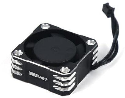iBlivers RC Car 25mm Motor Cooling Fan Heatsink 32000RPM Brushless ESC Cooling Fan with XH Connect for RC Car 1/8 1/10 540 550 Motor