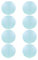 FANSU Papierlaterne Deko, Papierlaternen Set Papier Laterne Rund 8 Stück Hängende Papierlaternen Papier Laternen Feier Lampion Partydekorationen für Dekorative (12 Zoll (30 cm),Hellblau)