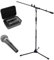 Nux B-3CR Wireless Handheld Microphone Set with Keepdrum Microphone Stand