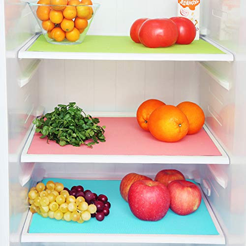 5 Henry’s Smart Baking 4 pcs Non-Slip Antibacterial Refrigerator Mats, Waterproof Fridge Liner or Cabinet Drawer Liners (4 pcs Fridge Liners), Perfect Fridge Mat for a clean and Hygienic Fridge