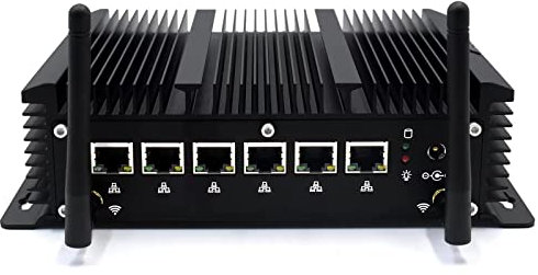 WEIDIAN Firewall PC Micro Appliance 2.5G, Fanless Computer 6 x 2.5GbE I225-V Port, Industrial PC Core i3-8140U, HD, USB3.0, WiFi, SIM Slot, Compatible with OPNsense etc(4GB RAM 64GB SSD)