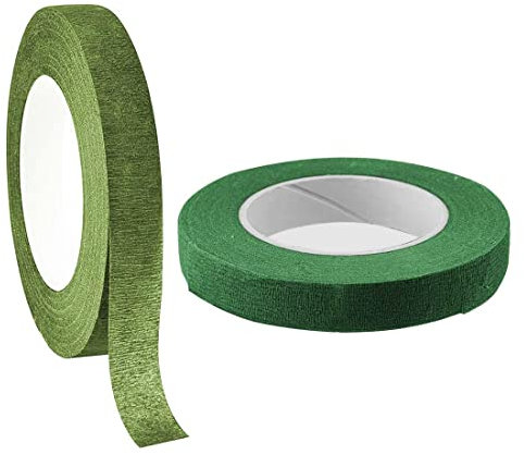 MenYiYDS 2 Stück Floristenband Grün Flora Masking Tape Blumendraht Dekoration für Blumensträuße zum Basteln