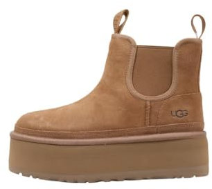 UGG Neumel Platform Chelsea, Stivali Donna, Marrone Chesnut, 41 EU