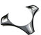 Auto Lenkradschutz Für BMW 1er 3er E87 E90 E91 E92 E93 Auto Lenkradverkleidung Dekoration Abdeckung Trim 2005-2012 ABS Carbon Look Lenkradabdeckung (Farbe : 2)