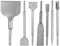 AKOLAFE 7 Pezzi Scalpello SDS Plus in Metallo Punte Sds Plus SDS Scalpello Per Piastrelle, Cemento, Pietra, Muratura
