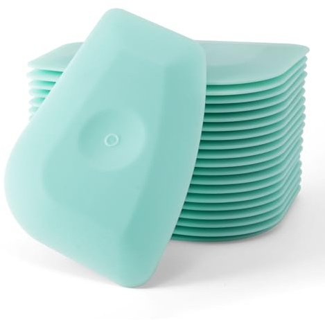 NEWISHTOOL Small Vinyl Scraper 20 Pcs Sturdy Plastic Scraper Tool for Vinyl