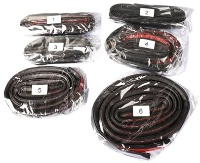 Car Interior Trim for Tesla for Model 3 Y Car Door Rubber Seal Strip Stickers Kits Noise Insulation Trunk Hood A B Pillar Trim Sealing Accessories Car Interior Decoration (Color : for Model 3 Set)