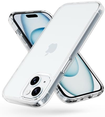 MobNano Ultra Hybrid Durchsichtig Hülle für iPhone 15 Hülle Stoßfest Bumper Transparent Handyhülle Shockproof Fallschutz Silicone iPhone 15 Case - Klar