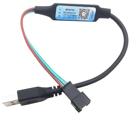 Vrabocry USB 5-24V SP621E Mini Bluetooth LED Controller APP Steuerung für WS2811 WS2812B SK6812 Pixel Traum Farbe LED Streifen