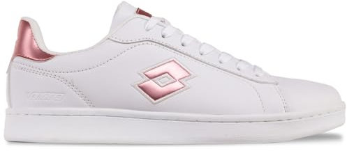 Lotto Dampolis GC Women, Scarpe da Ginnastica Donna, Bianco e Rosa, 36 EU