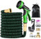 Manguera da Giardino Espandibile 30M, Pistola a 10 Funzioni, Antigroviglio, Alta Pressione, Flessibile e Resistente per Irrigazione e Lavaggio Auto (Verde)