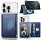 OCASE Portefeuille Magnétique avec 5 Emplacements Cartes, Blocage RFID, Cuir Synthétique pour iPhone Séries 16/15/14/13/12 (Exclu Séries Mini) et Coque per MagSafe - Bleu