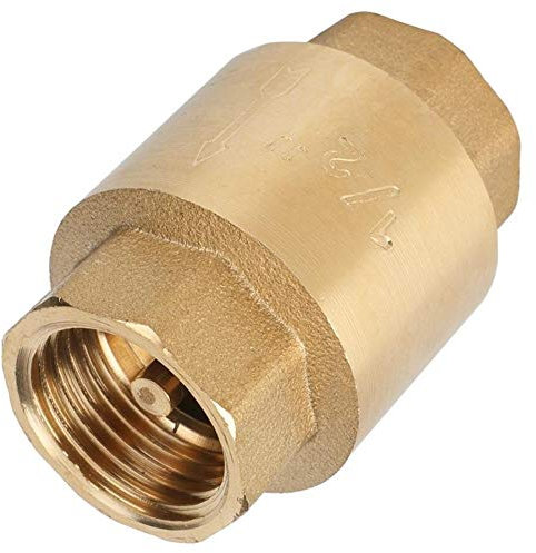 ITFOWIYD Rückschlagventile Hochpräzises Messing-Rückschlagventil mit Gewinde, Einweg-Rückschlagventil for Wasser, Gas, Öl, Wasser(1/2inch)