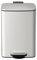ZCEDZYSW Waste Bin 20/30 Liter Brushed Stainless Steel Trash Can, Square Pedal Recycle Bin With Lid And Inner Buckets,(White,20L)