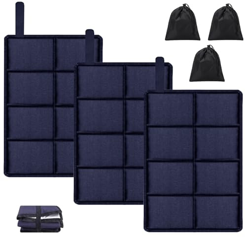 Lot de 3 Sièges Tapis Pliable,Tapis de Sol Pliable avec 3 Sacs de Transport | Coussin d'Assise d'Extérieur, Coussin Thermique Imperméable pour Pique-Nique, Randonnée et Camping