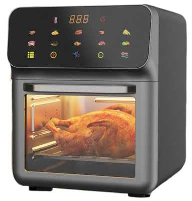 15L Air Fryer Oven – Edelstahl 1350 W 28,5 x 31,5 x 34,5 cm 11,22 x 12,4 x 13,5 cm