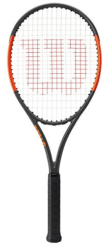 Wilson Burn 100 CV TNS FRM W/O Tennisschläger, Unisex Erwachsene 36 schwarz/orange (Frozen Smoke/Power Orange)