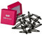 Haarallerliebst Haarspangen Oval für Kinder & Damen – 20 Stück in Schwarz (6 cm) inkl. Aufbewahrungsbox pink – Ideal für normales und dickes Haar