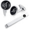 HONEY BEAR manschettenknöpfe & krawattennadel Krawattenklammer Set Initialen Buchstabe Herren Edelstahl Hochzeit Cufflinks Manschettenknopf Schwarz (T)