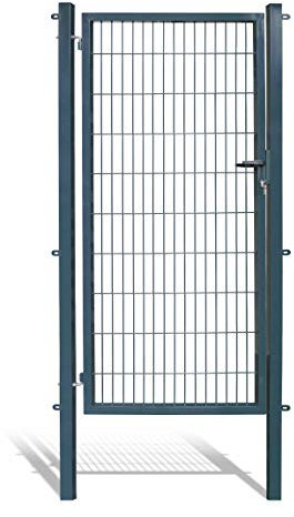 Arvotec Gartentor für Stabmattenzäune, anthrazit, BxH:1000x2000mm inkl. Pfosten - mit Befestigungsmaterial & Ersatzschlüsseln - Top Qualität zum Bestpreis!