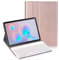 YGoal Teclado Funda para Lenovo Tab M10 Plus, [QWERTY Inglés Layout] PU Cuero Funda con Desmontable Wireless Teclado para Lenovo Tab M10 Plus TB-X606F 10.3 2020, Rosa Oro