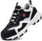 LARNMERN Scarpe Antinfortunistiche Uomo Donna SBP Scarpe da Lavoro Leggere Punta in Acciaio Scarpe Traspiranti (Bianco, 43EU)