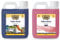 Approx 100 Doses - Blue Chemical Toilet Fluid Cleaner 2.5L + Pink Toilet Bowl Rinse 2.5L - For use in Caravans Motorhomes Portable Cassette Toilets - TWIN PACK