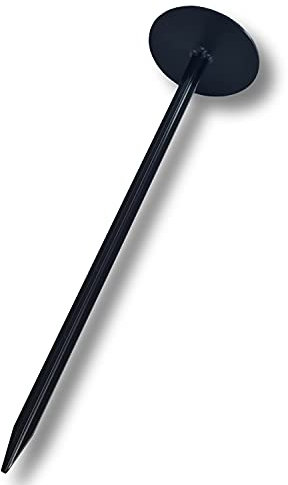 AGRI plus Vliesnägel 24cm I 12 Stück I Hochwertige Kunststoff-Nägel in Schwarz I Ideal zur Befestigung von Strohvlies & Heuvlies I wiederverwendbar, UV- & witterungsbeständig
