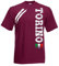 Vestipassioni T-Shirt Torino Tifosi Città Italiane Sport Anche per Bambini (Amaranto S)