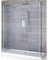 Milano Portland-Luna Chrome Floating Frameless Wet Room Shower Enclosure with Smoked Glass Screen, Return Panels and White Tray - 1000mm x 800mm