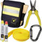 Vorteilspreis-Bundle Profi Holster von Feuerwehrstore | Feuerwehr Einsatz-Holster inkl. Füllung | professionell Rettungs-Schere Holzkeil Karabiner-Haken Bandschlinge Markier-Stift Reflex-Streifen