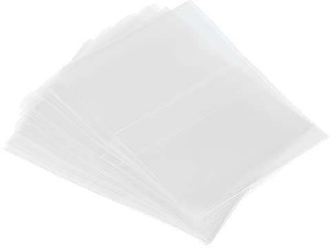 PATIKIL 400Pack Perforierte Folie PVC Schrumpfband für Kappe 1.22 zu 1.34 55x40mm Klar