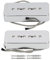 Alnico 5 P90 Soapbar Single Coil Pickup Hals Steg Pickups Set Tonabnehmer für LP P90 E-Gitarre, Chrom