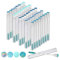 40-teiliges Wimpernverlängerungs-Set von QINERSAW: blaue Diamant-Wimpernbürsten, Wimpernpinseln, Mascarabürstaben tagja Wimpernbür gering Adapter