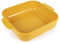 PEUGEOT - Square Ceramic Baking Dish - 28 cm (Handles Included) x 22.5 cm x 6.5 cm - Capacity: 2.7 L - 10 Year Guarantee - Made In France - Saffron Yellow Colour
