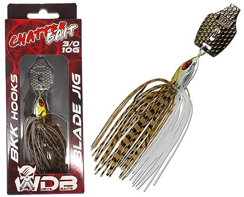 Angel-Berger Wild Devil Baits Blade Jig Chatterbait Spinnköder Chatter Bait Kunstköder Barsch Hecht Zander (Flash Minnow)