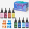 Epoxidharz-Pigment, LIGHTWISH Farbiges UV-Harz, hohe Transparenz, 8 Farben, geruchsneutral und schnell aushärtendes UV-Harz für Handwerk, Schmuckherstellung, Heimwerkerbedarf (je 50g)