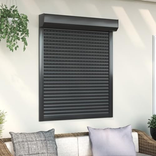 Générique Volet Roulant Aluminium 100x120 cm Anthracite,Quincaillerie,Matériaux de Construction,Volets,Anthracite,16.45 LB,144979