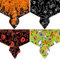 AMJKEJI Halloween Tischdecke, 4 Stück Tischdecken 130 x 220 cm Halloween Party Tischtuch, Rechteckige Tischdecke, Halloween Deko für Garten, Wohnzimmer, Esszimmer, Hotel Esstisc