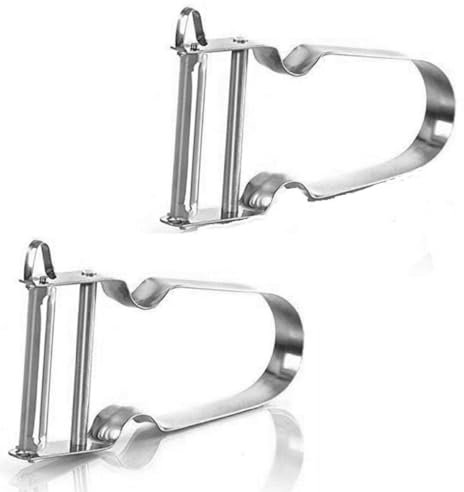 2X Stainless Steel Peeler French Potato Peeler Vegetable Fruit Easy