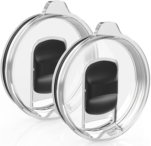 2 Pack 30 oz Tumbler Magnetic Lids for Yeti, Replacement Lids fit for Replacement for Yeti Rambler 30/32 oz Tumbler, 14 oz Mug 35 oz Straw Mug, Spill Proof Coffee Cup Cover Lids
