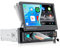 Carplay 1 DIN mit Motorisiertem 7 Zoll Ausfahrbarem Auto Radio Touch Display,Autoradio mit Bluetooth Freisprecheinrichtung Android Auto Mirror Link FM Radio SWC,Unterstützung USB/AUX/Type-C