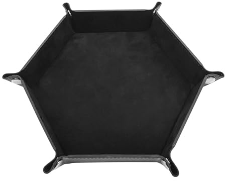 PU Leather Dice Holder and Dice Mat - Portable Dice Tray and Storage Box for Board Game Storage Bowls, Dice Storage Box,Dice Holder