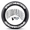 3D Autoreifen & Radaufkleber PVC Buchstaben Aufkleber Automobil Motorrad Reifen Dekoration Radaufkleber for Speed HUNTETERS(White 8 Sets)