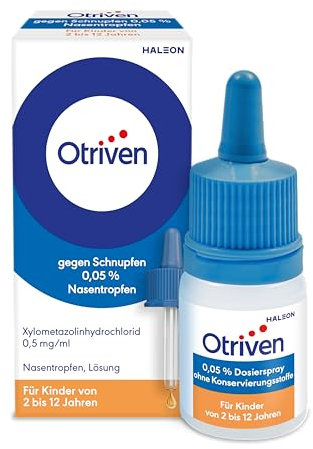 Otriven gegen Schnupfen 0,05% Nasentropfen für Kinder, 10 ml