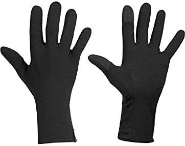 Icebreaker Unisex Merino Wolle Oasis Innenhandschuhe - 260 Mittelleichtes Material - Schwarz, L