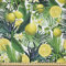 ABAKUHAUS Dschungel Stoff als Meterware, Exotische Pflanzen Green Leaf, Microfaser Multi Zweck Dekostoff für Kunsthandwerke, 3M (230x300cm), Gelb Grün