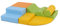 IGLU SOFT PLAY 6 Softbausteine Riesenbausteine Schaumstoffbausteine - Anti-Rutsch (Helle Farben)