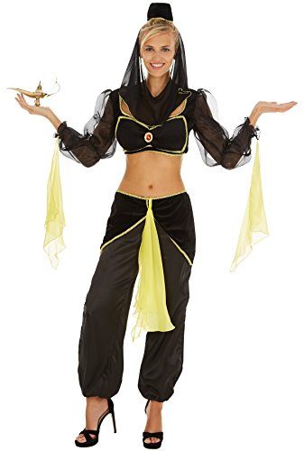 dressforfun 900221 Frauenkostüm Bauchtänzerin 1001 Nacht | Sexy, Bauchfreies Oberteil | Bequeme Pump-Hose | Traumhafte Kopfbedeckung mit Schleier - diverse Größen (M | Nr. 301001)